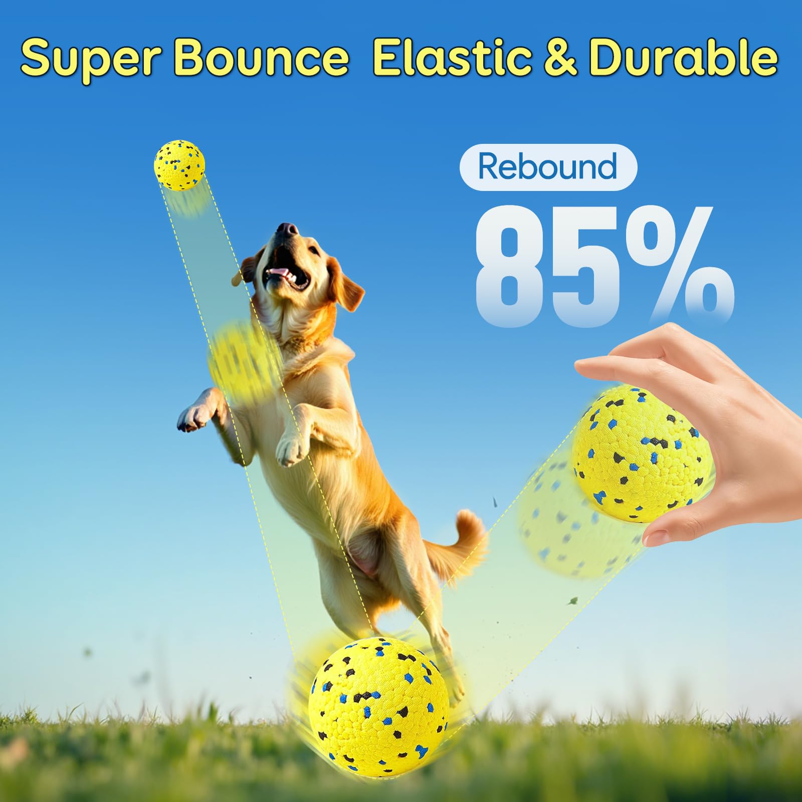 Bola Kimee para lanzador de perro, juego interactivo seguro