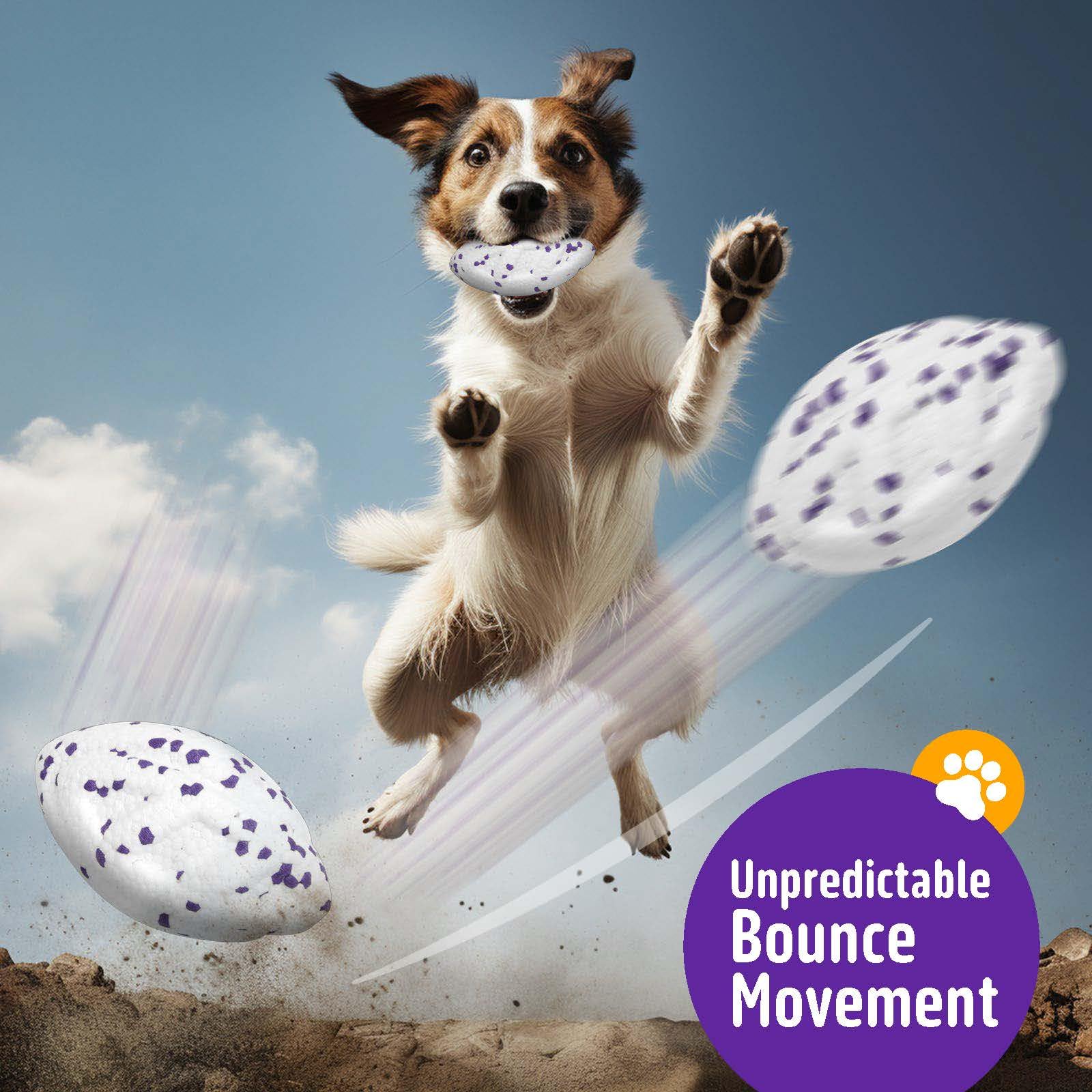 Kimee dog balls bite-proof-texture cleans debris during chewing.