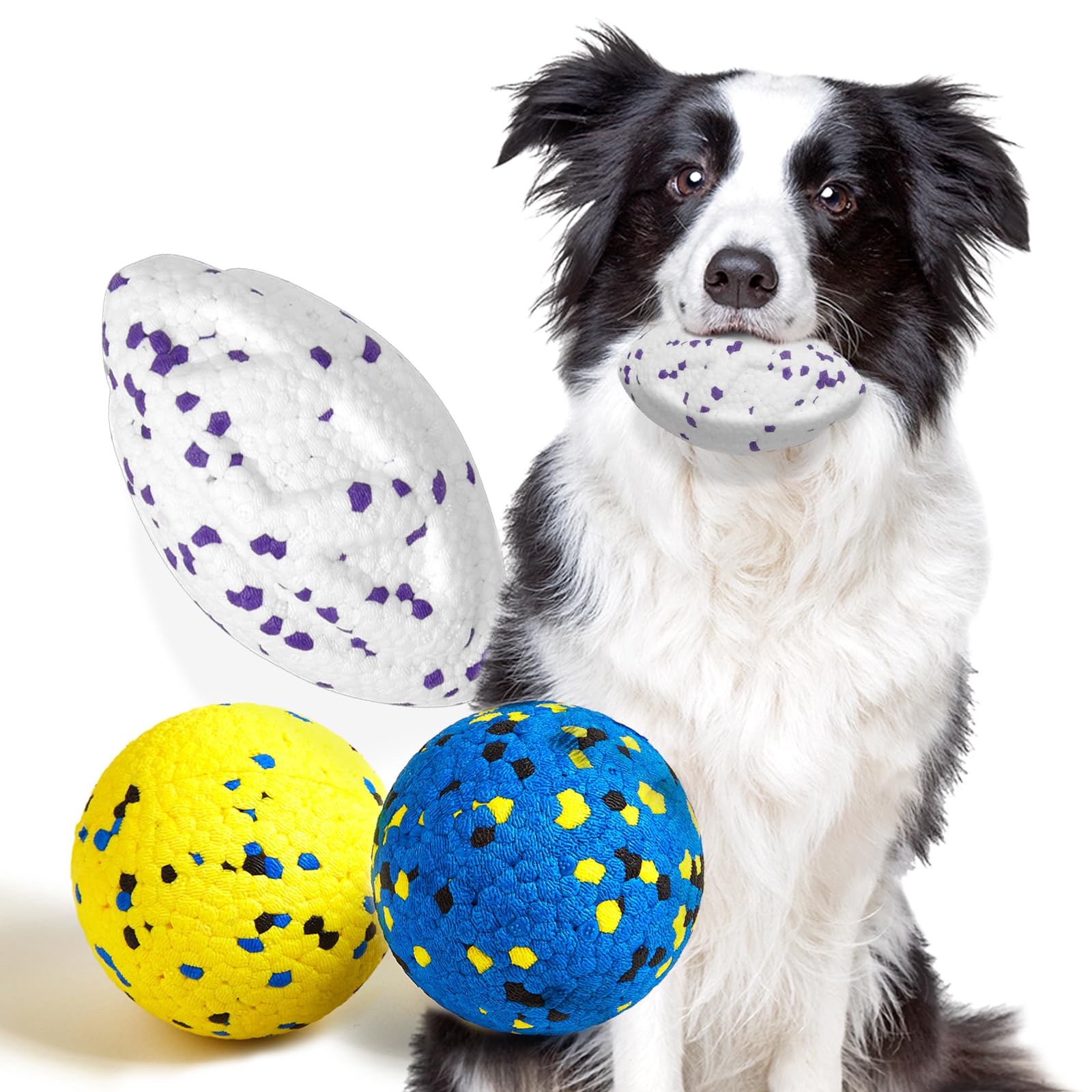 Kimee dog balls upgraded-tennis-ball-5-3-inch ready for durable fetch with aggressive chewers.