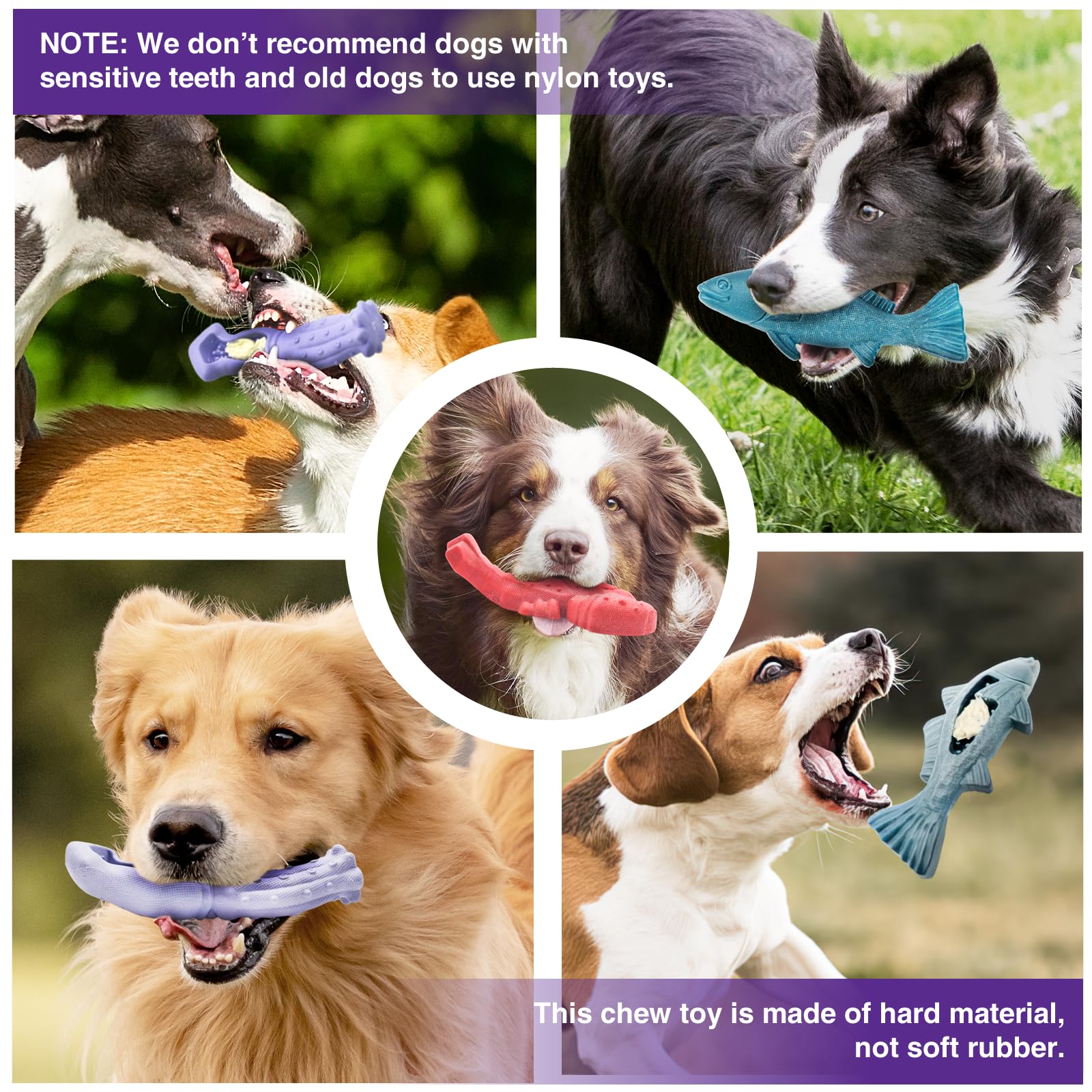 Kimee durable-indestructible dog toy lasts through intense chewing.