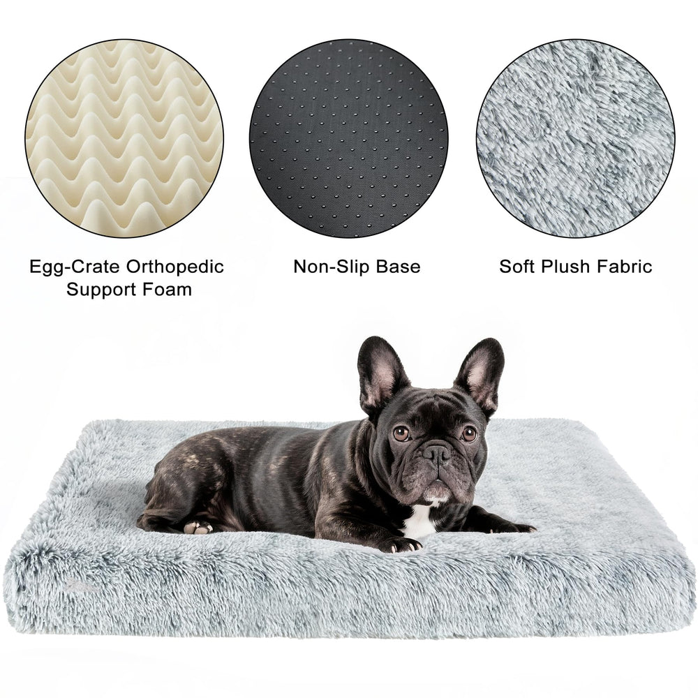 Kimpets orthopedic bed removable cover enables easy cleaning.