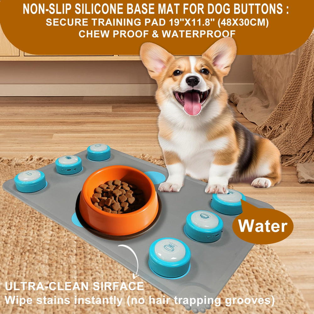 KIMPOK dog buttons stickers included provide quick visual cues for pets