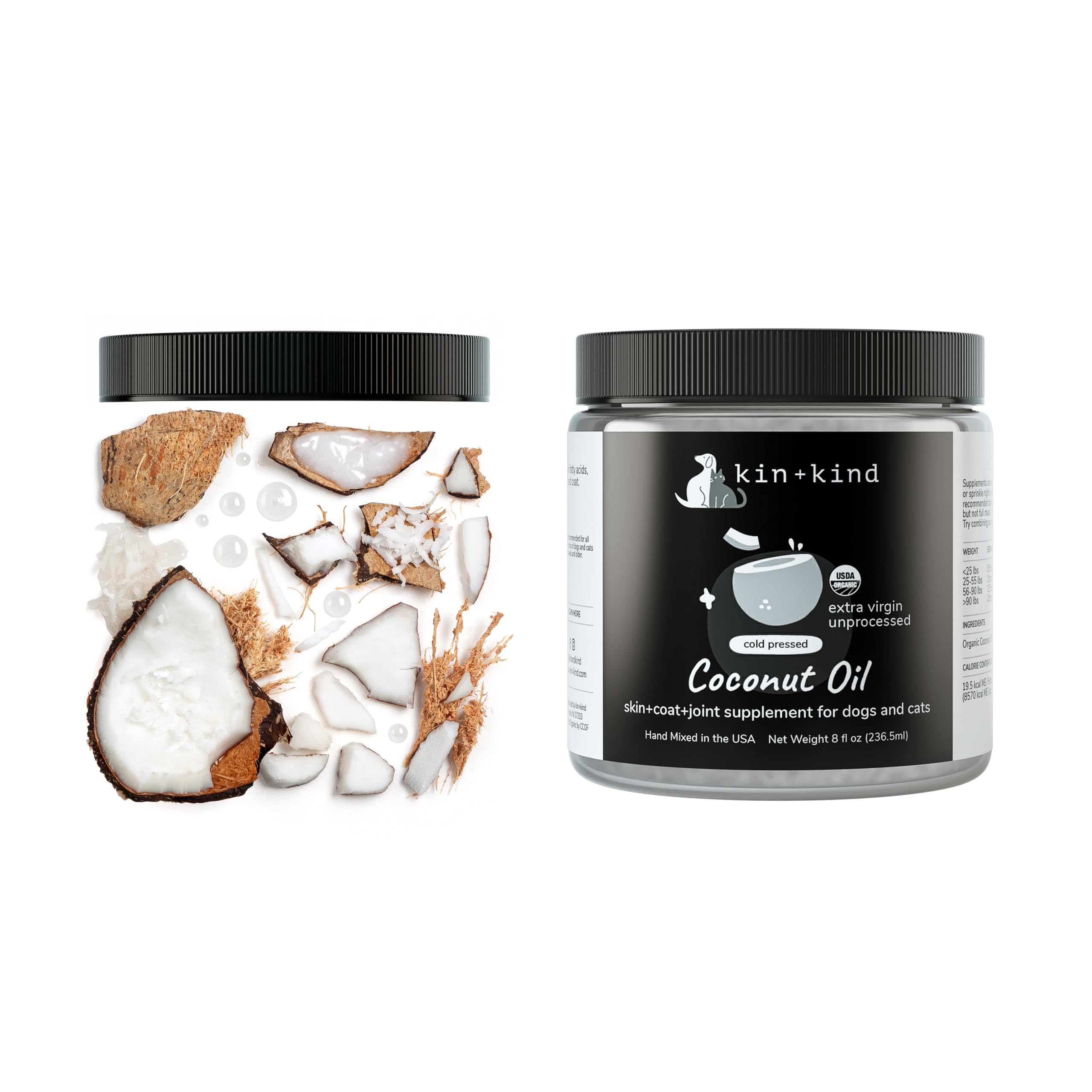 Kin+Kind coconut oil grooming routine supports itchy skin relief.