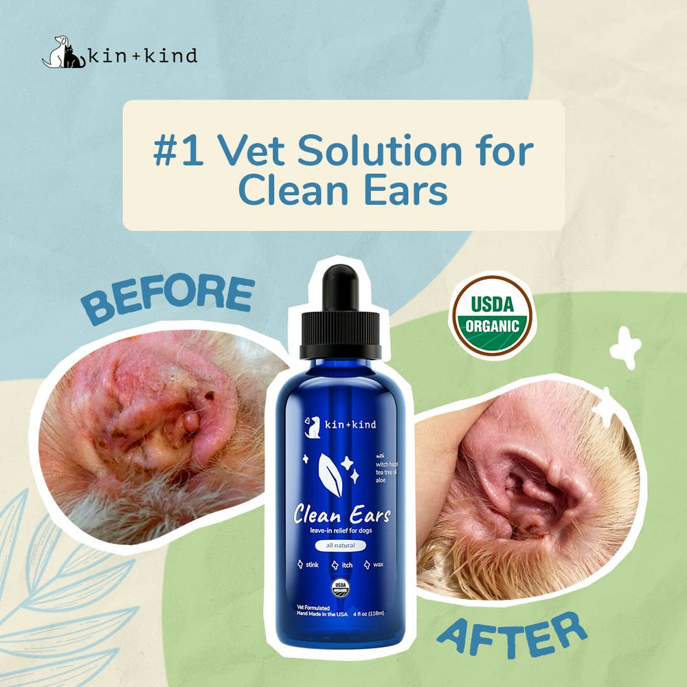 Kin+Kind ear drops application demonstrating easy, mess-free use after baths