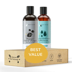 kin+kind natural cat and dog shampoo set packaging for easy at-home grooming.