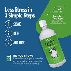 Kinderbean cleaner on carpet and upholstery for versatile surface cleaning