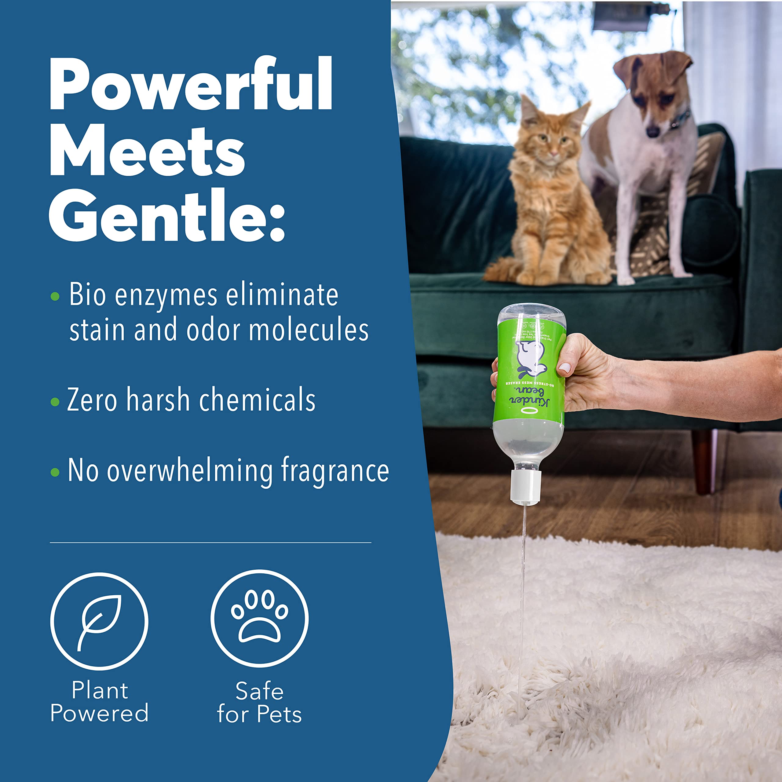 Kinderbean safe for pets and environment communicates non-toxic formula