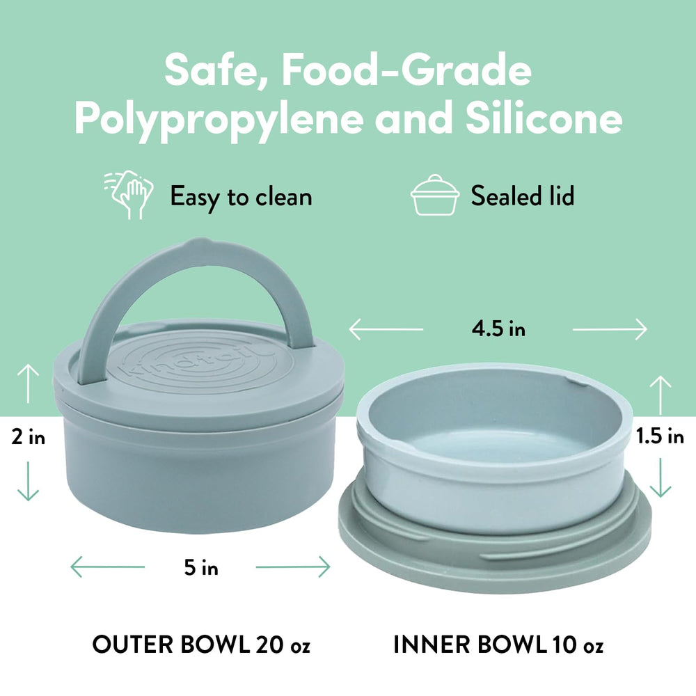 KindTail nesting dog bowls save space by stacking neatly for travel.