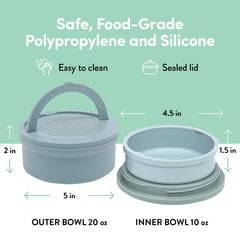 KindTail nesting dog bowls save space by stacking neatly for travel.