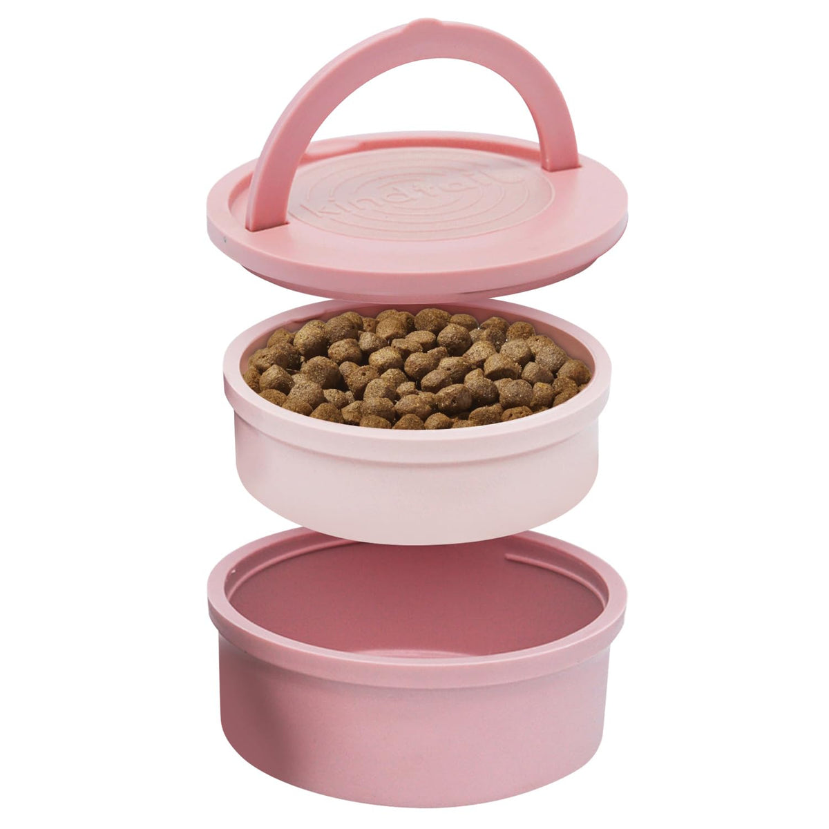 KindTail dog travel bowls with lid and handle keep meals tidy on trips.
