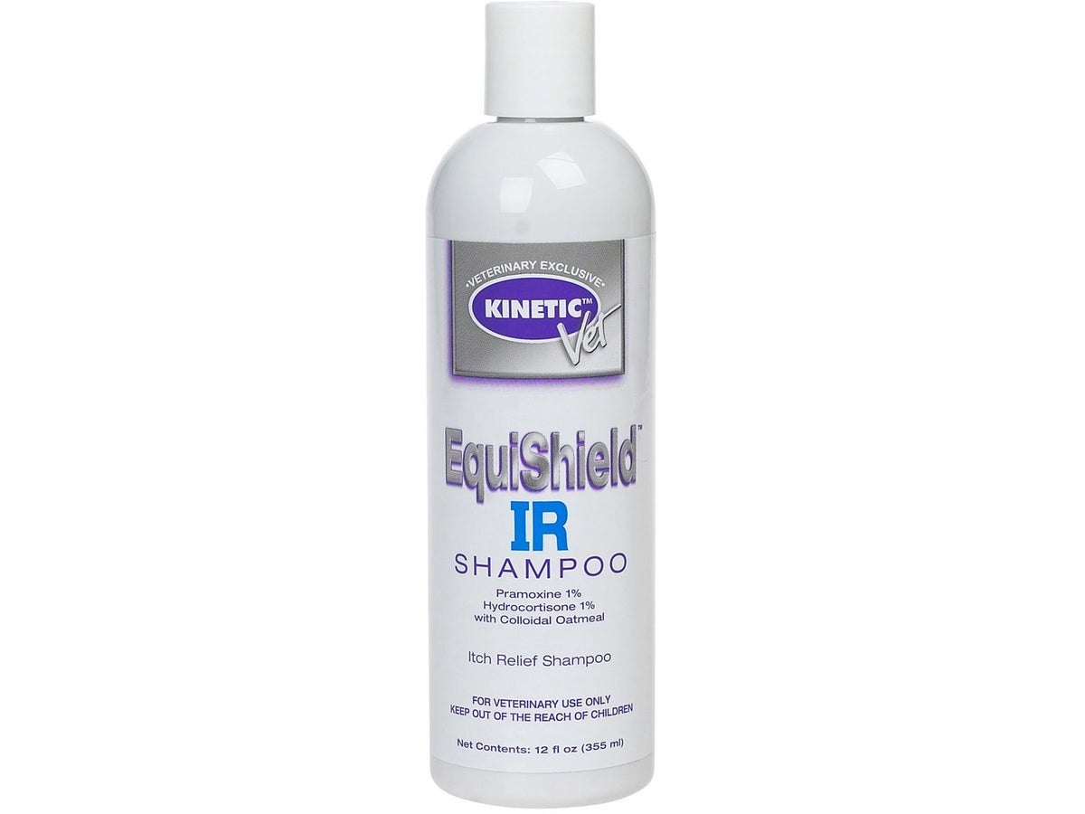 Kinetic Vet EquiShield IR Shampoo bottle soothing anti-inflammatory formula for animals