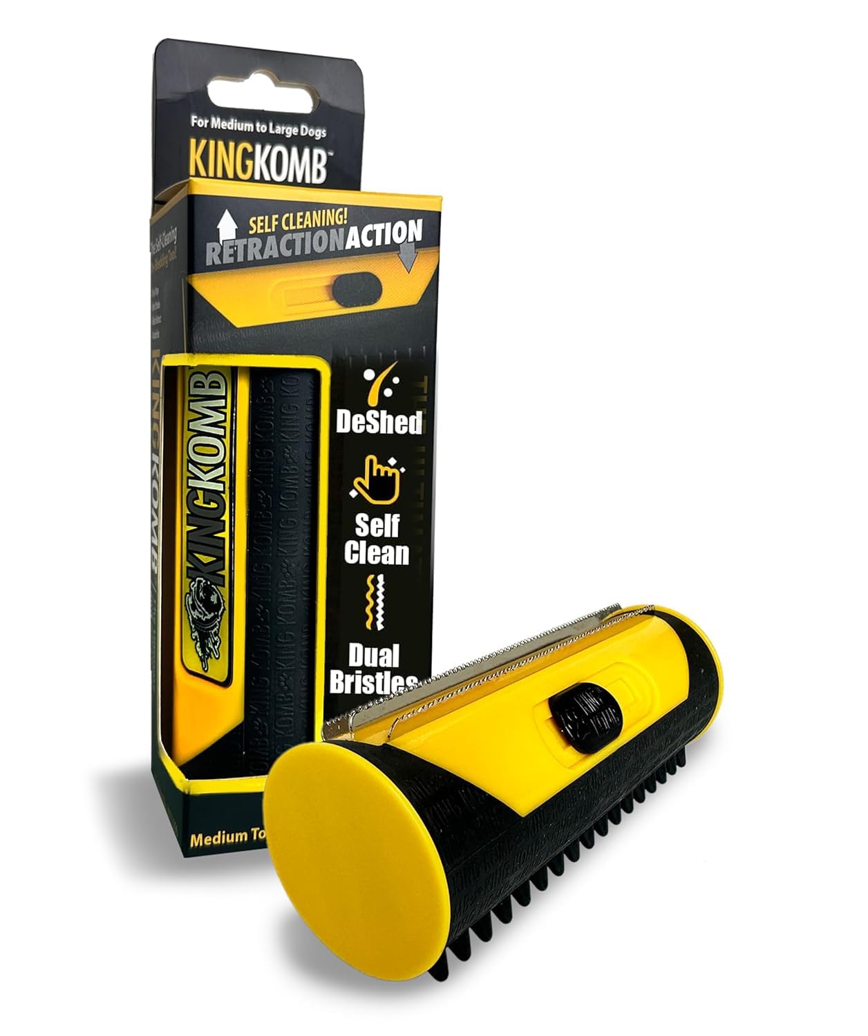 King Kanine coat-dense grooming tool for allergy-friendly homes by reducing stray fur.