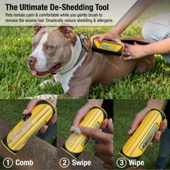 King Kanine brush designed for medium and large coats with a wide head and grip.