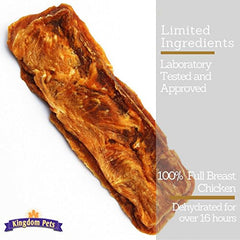 Kingdom Pets simple formulation label highlights 3-ingredient, grain-free jerky for sensitive dogs
