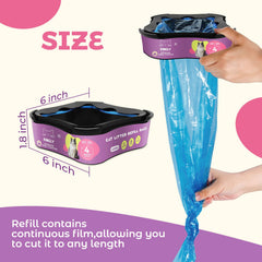 KINGLY Litter Genie compatible refill demonstrates seamless fit and easy swaps.