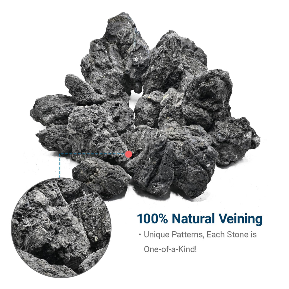 KINGRUI lava rock stones arranged to form natural caves in an aquascape