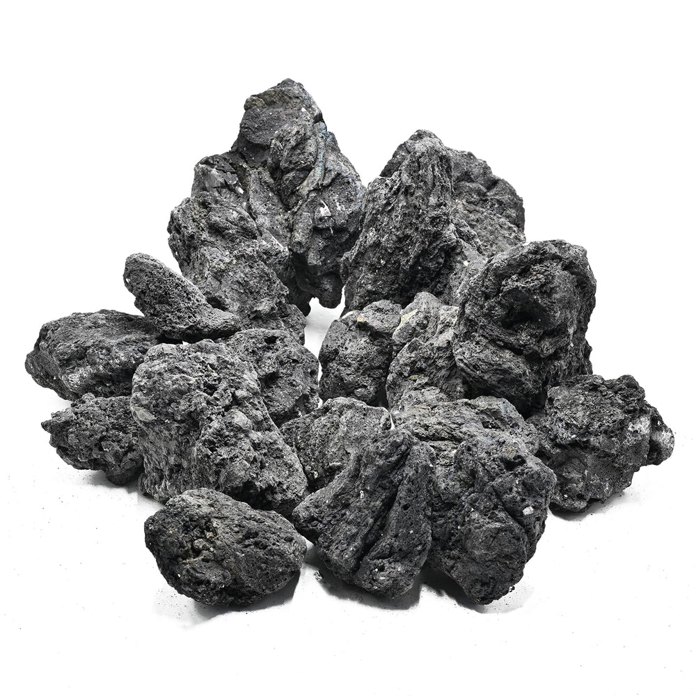 KINGRUI lava rock aquarium closeup shows porous texture for filtration.
