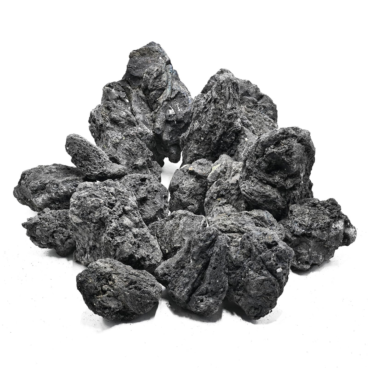 KINGRUI lava rock aquarium closeup shows porous texture for filtration.