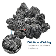 KINGRUI lava rock aquascape decor highlights caves and riverbeds.