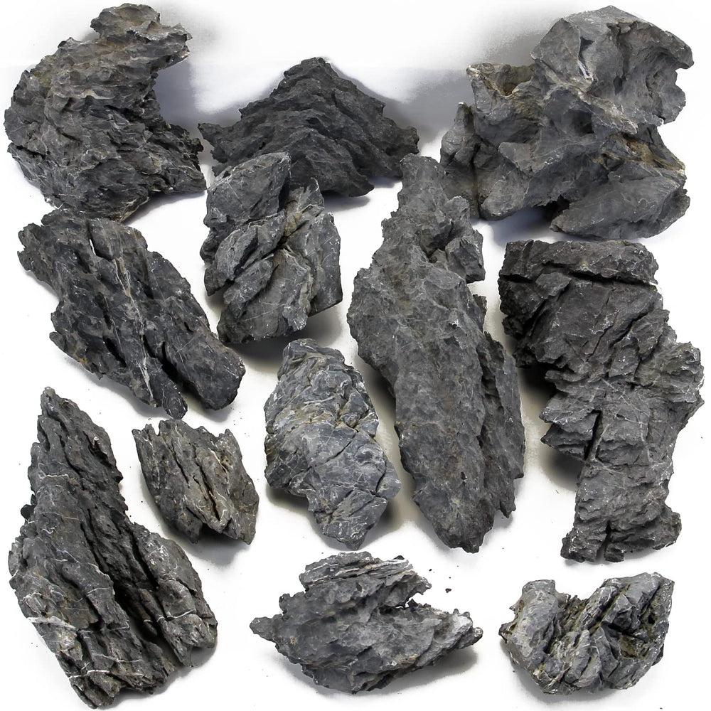 KINGRUI natural Seiryu rock stone dragon stone 11lb decor for realistic aquascapes.