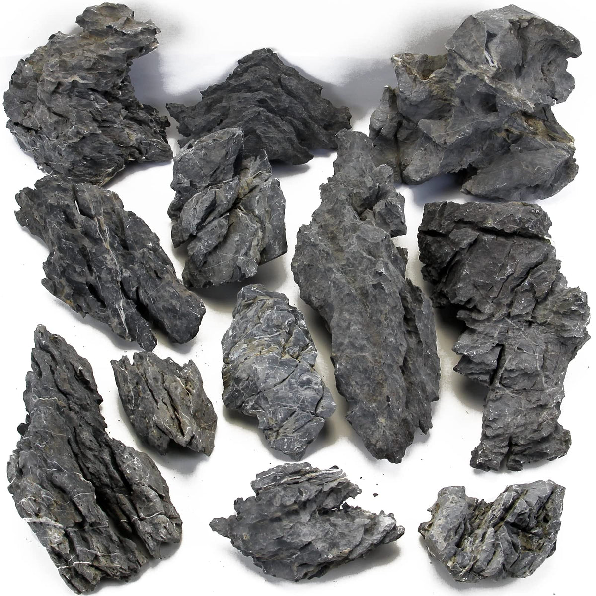KINGRUI natural Seiryu rock stone dragon stone 11lb decor for realistic aquascapes.
