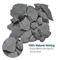 KINGRUI slate rock for aquariums promotes realistic reptile basking spots and heat retention