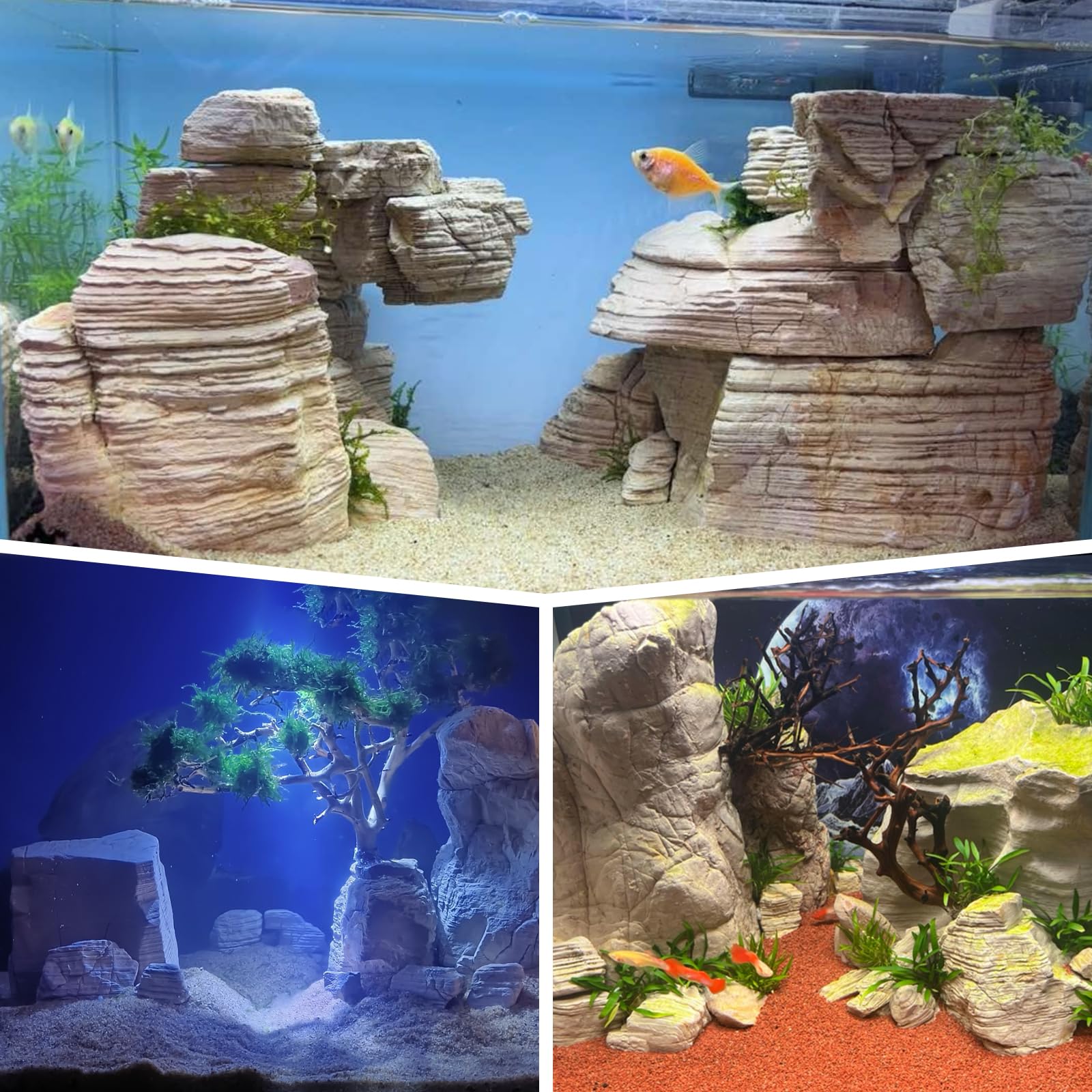 KINGRUI pagoda-rock neutral pH supports safe integration with diverse habitats.