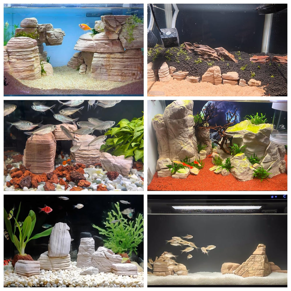 KINGRUI pagoda rock texture adds authentic personality to aquarium layouts.