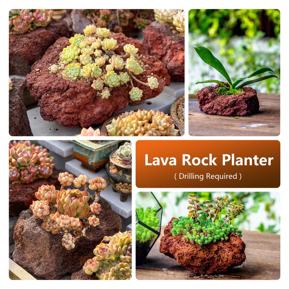 KINGRUI Red Lava Rock fire pit decor around flames with heat resilience.