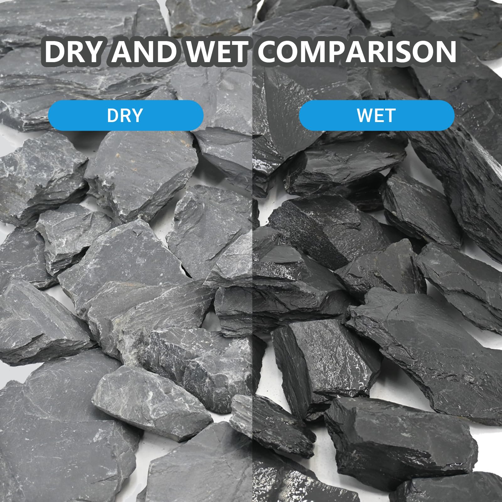 KINGRUI natural slate rocks ideal for fairy gardens create authentic ground cover textures