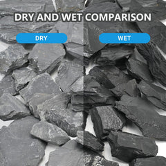 KINGRUI natural slate rocks ideal for fairy gardens create authentic ground cover textures