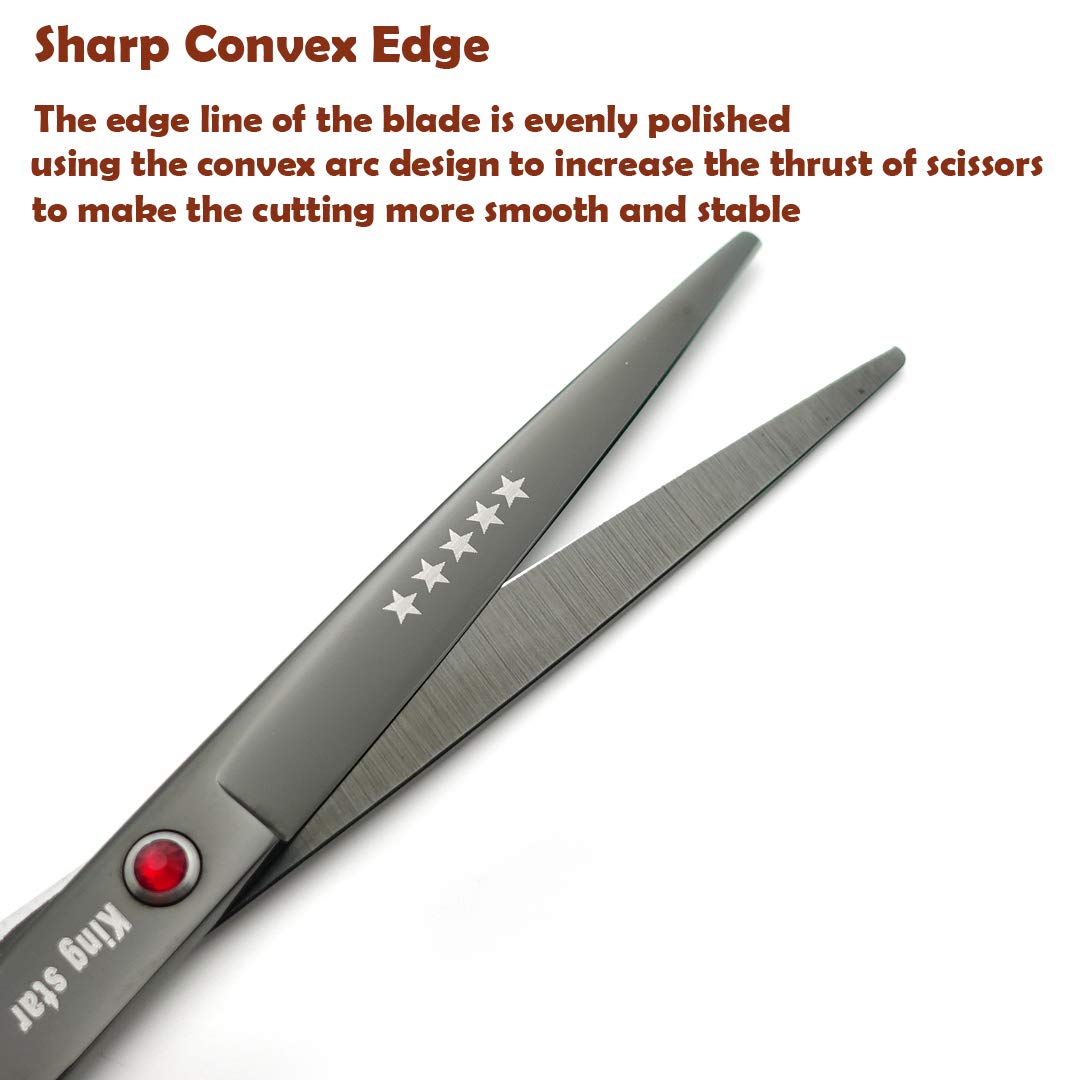 KINGSTAR down-curved scissors for contouring and edge work