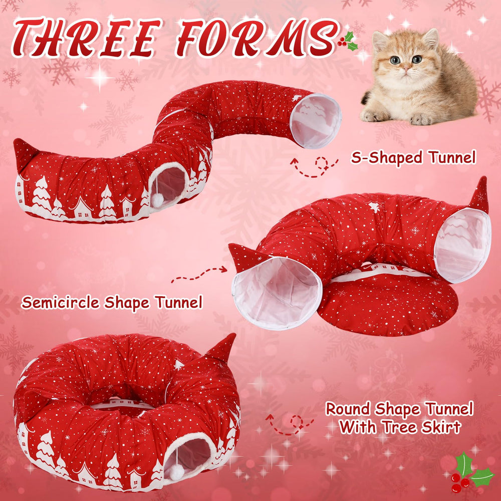 Kinlop plush donut tunnel bed showing soft texture for napping and playing