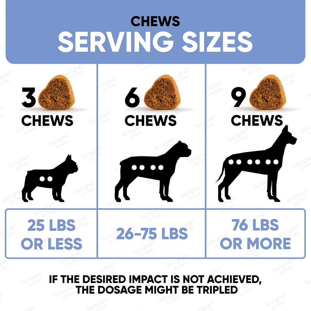 Kinpur Calming Chews shown during car rides to ease travel anxiety.