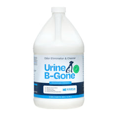 KINZUA ENVIRONMENTAL Urine B-Gone bottle pour shows strong odor elimination for pet messes
