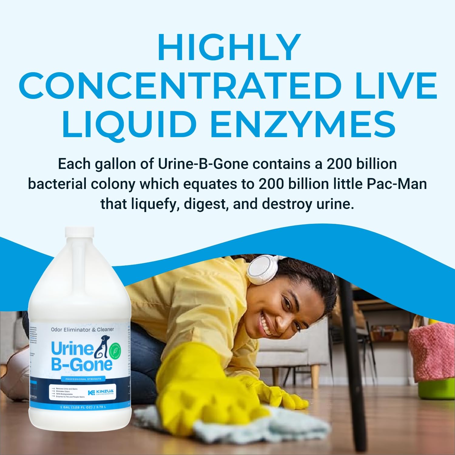 KINZUA ENVIRONMENTAL Urine B-Gone drain-toilet-use helps curb bathroom odors effectively