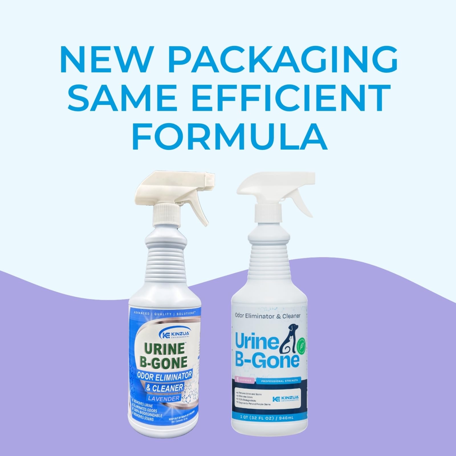 KINZUA Urine B-Gone lavender fragrance signifying fresh space after cleaning