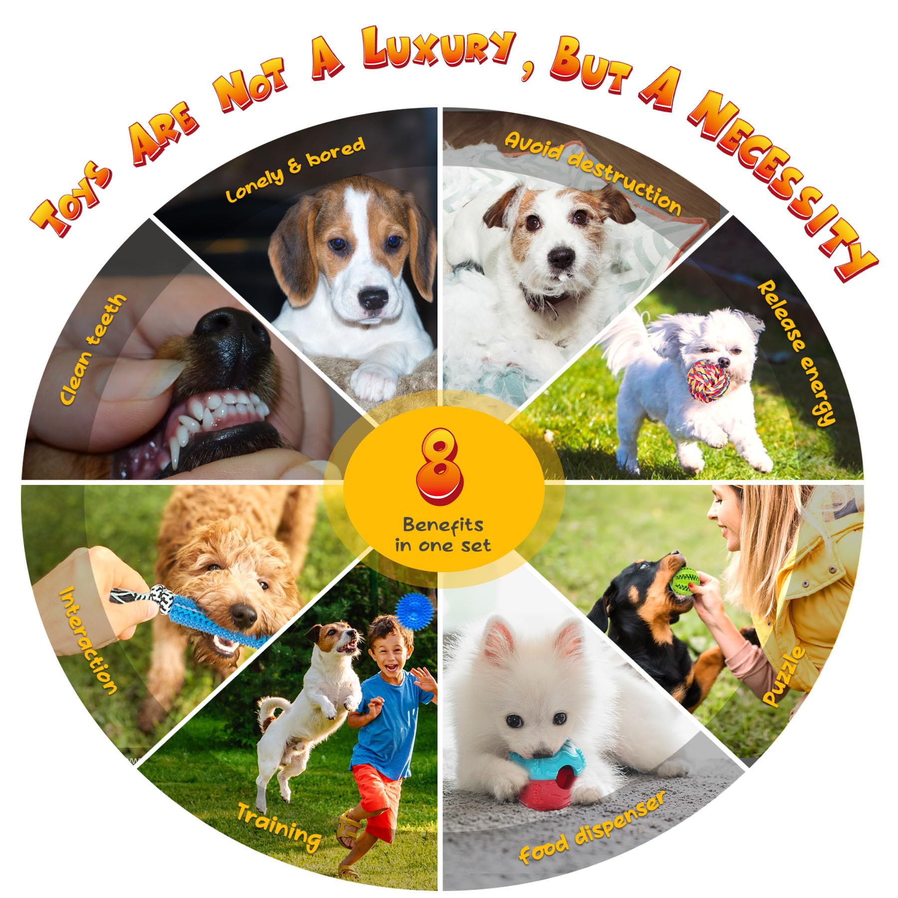 KIPRITII rubber toys—textured for teething and chewing relief.