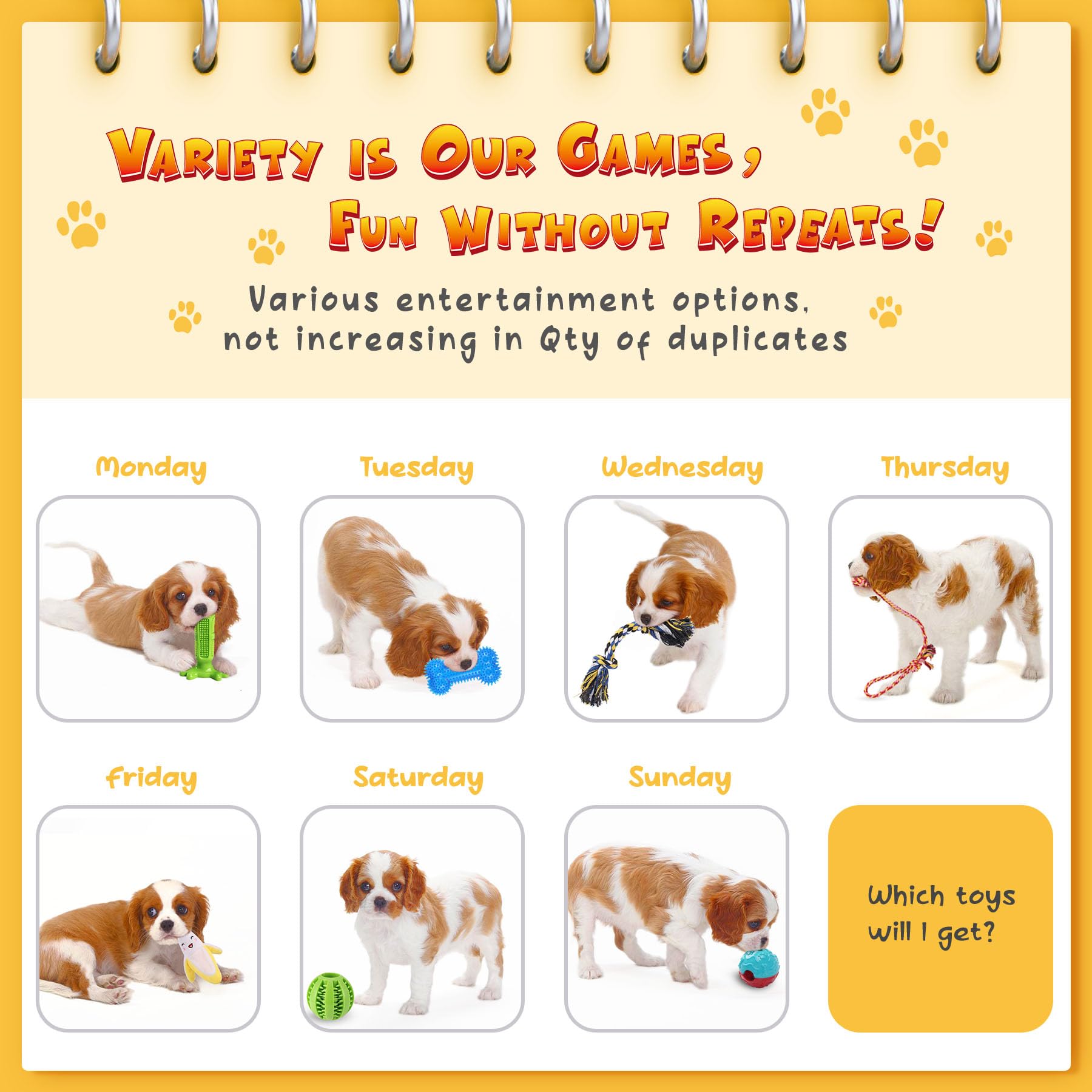 KIPRITII squeaky plush toys—soft fun and audible engagement.