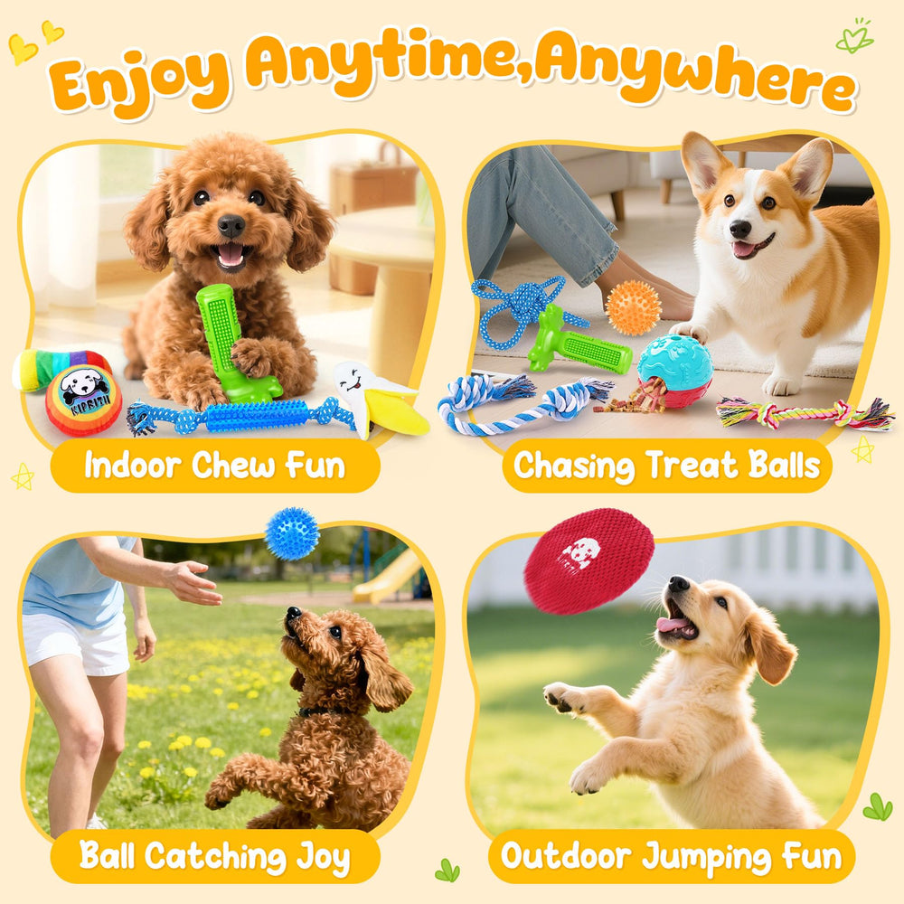 KIPRITII 25 Pack: peluche con chirrido para perro pequeño, captura la atención y prolonga el juego