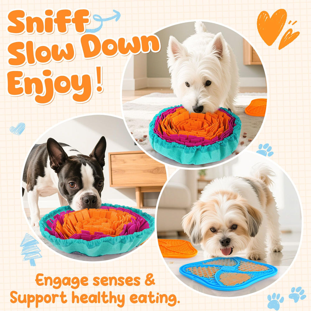 KIPRII dog feeding set home or travel enrichment for dogs