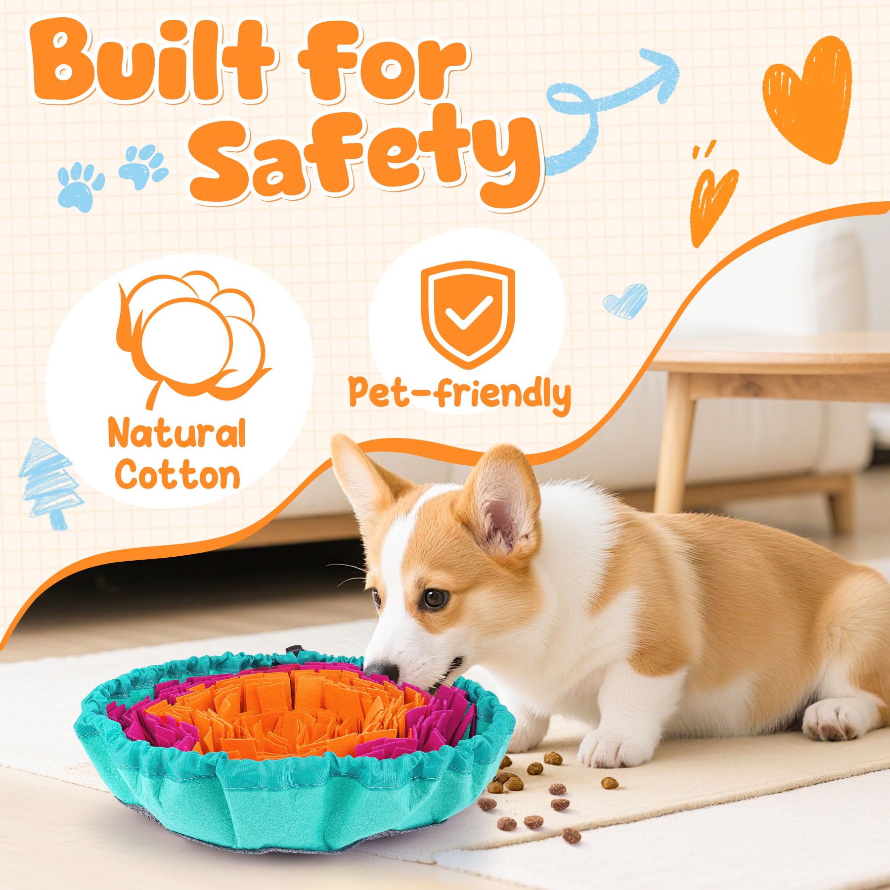 KIPRITII dog feeding set interactive mealtime eases boredom and engages dogs
