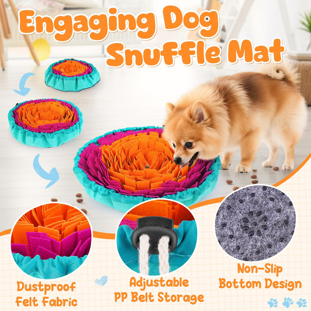 KIPRITII dog feeding set slow-feeder design reduces gulping during meals