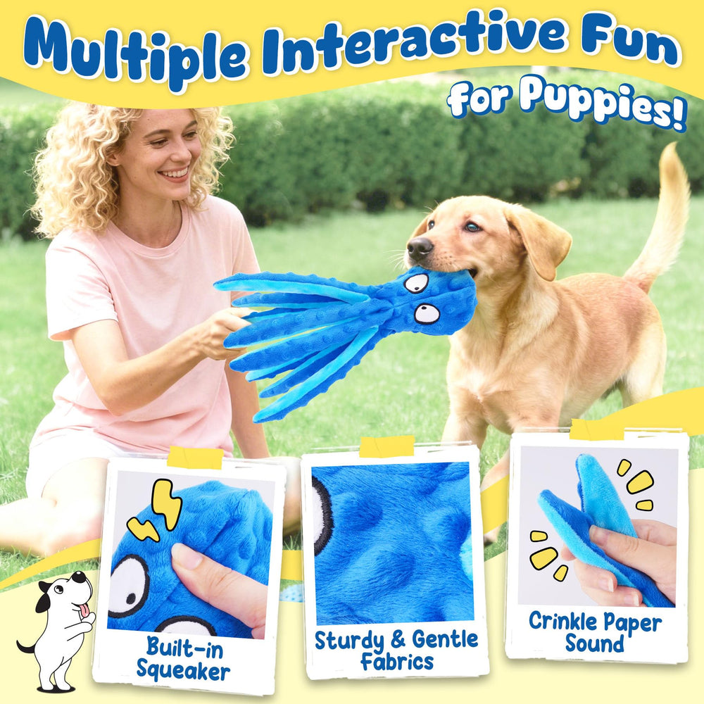 Juguete peluche con chirrido de KIPRITII para caricias y juego suave