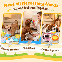 KIPRITII juguetes para perros pequeños, diseño cómodo para morder y acurrucarse
