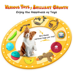 KIPRITII Plush Toys with Sounds engage puppies during bonding play.