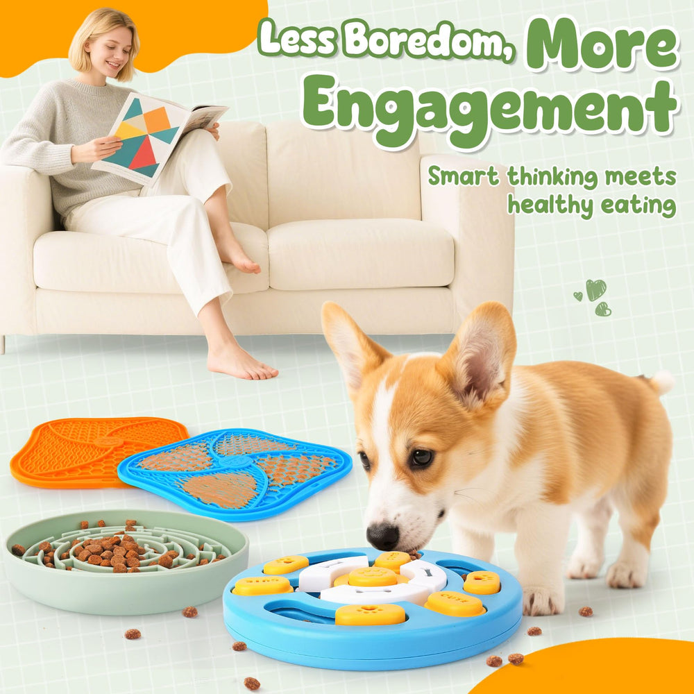 KIPRITII Well-Rounded pet-safe materials used in the dog bowl and toys