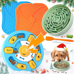 KIPRITII Well-Rounded puzzle toy with squeak for engaged play and treats