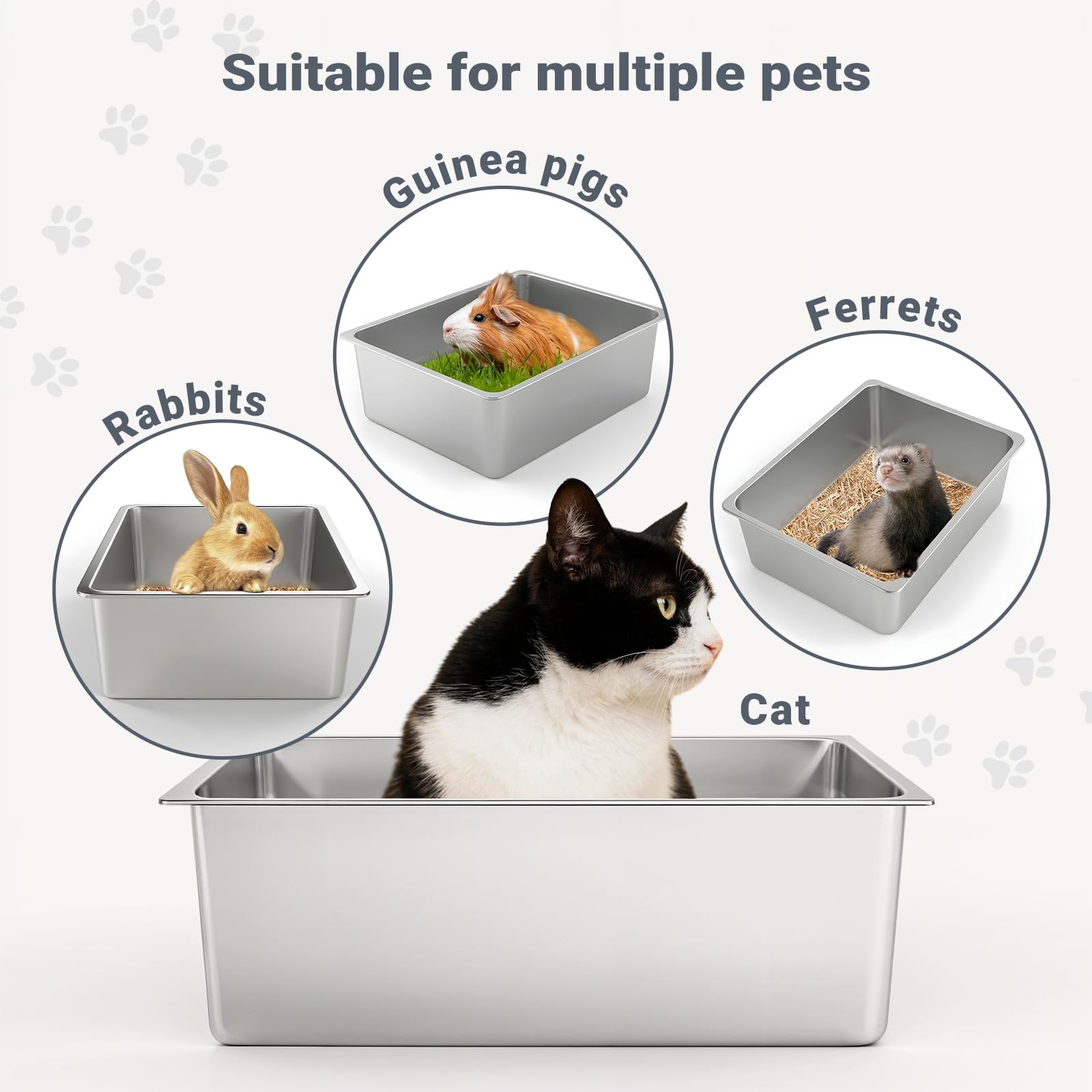Kirecoo caja versátil para gatos y otros animales en interiores.