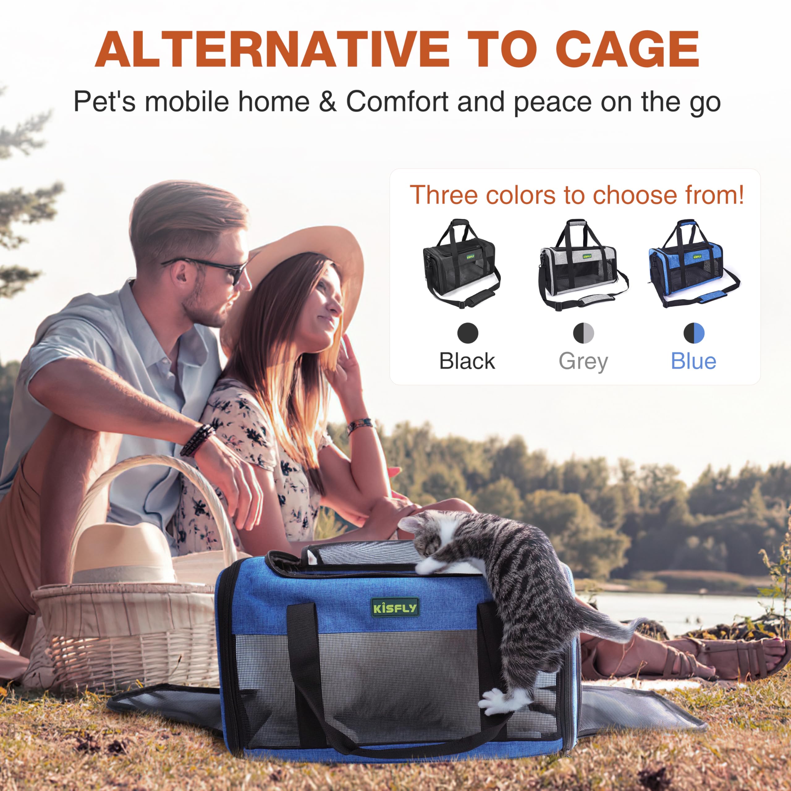KISFLY airline-friendly under-seat carrier supports most major airlines' in-cabin policies.